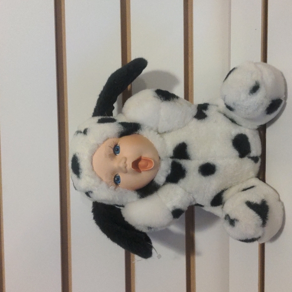 Other - Vintage Porcelain Face Doll Dalmatian Puppy Plush